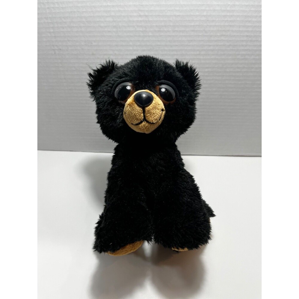 Aurora 2016 Black 10" Dreamy Brown Big Eyed Bear Plush Stuffed Animal Toy Beanie